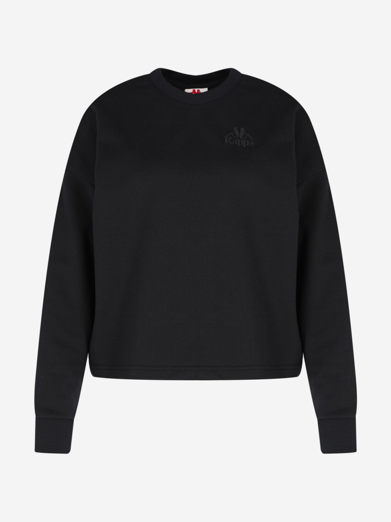 Свитшот женский Kappa Authentic Core чёрный цвет — купить за 5540 тг со ...