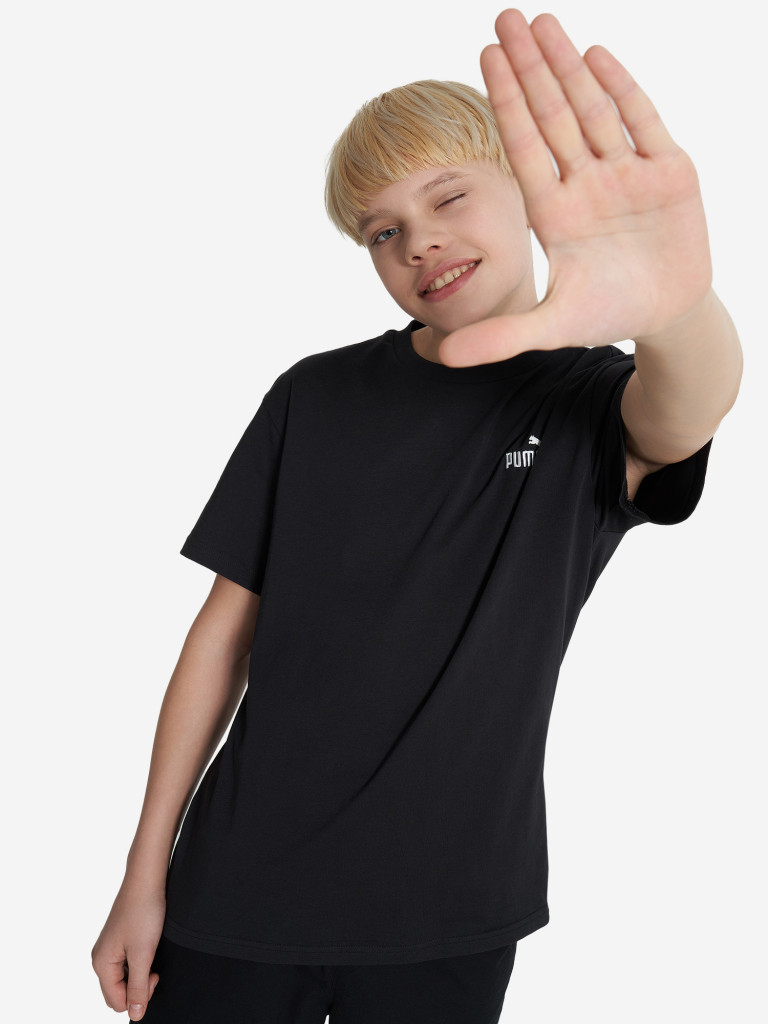 PUMA Small No. 1 Logo Relaxed ұлдарға арналған футболкасы