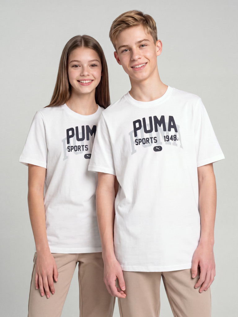 PUMA Graphics Varsity ұлдарға арналған футболкасы
