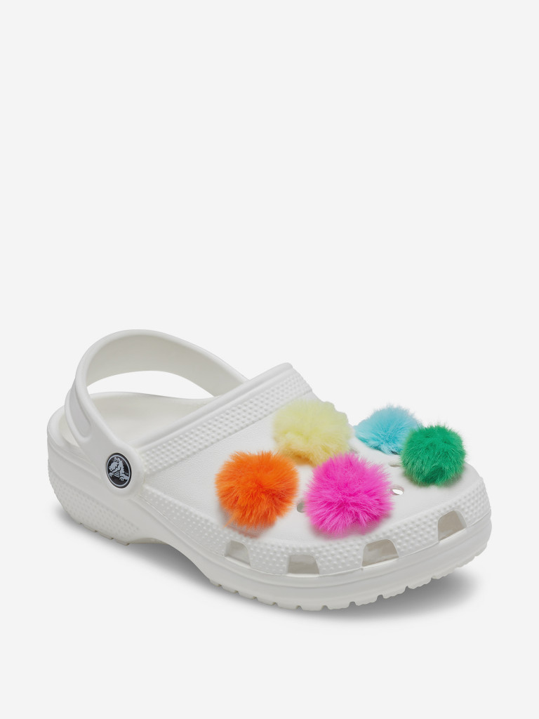 Украшение для обуви детское Crocs 80 S Neon Puff Ball — фото №2