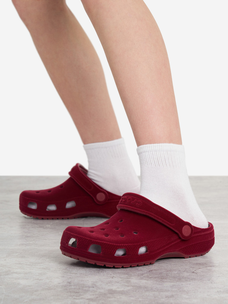 Сабо для девочек Crocs Classic Velvet Clog — фото №10