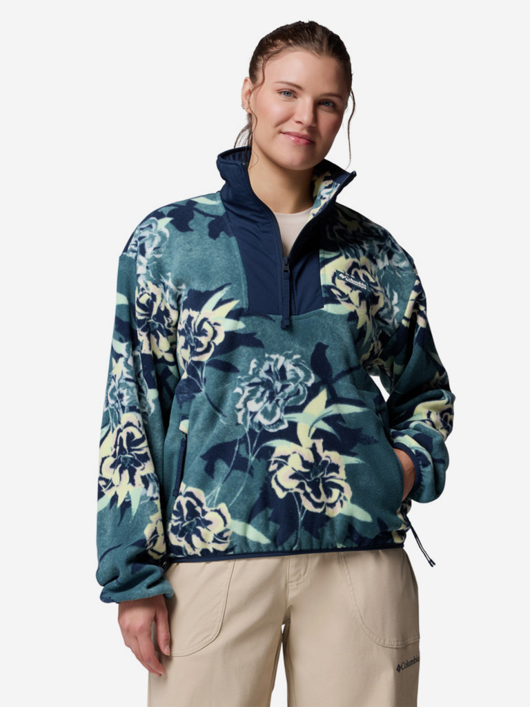 Джемпер флисовый женский Columbia Sequoia Grove Printed Half Zip — фото №2