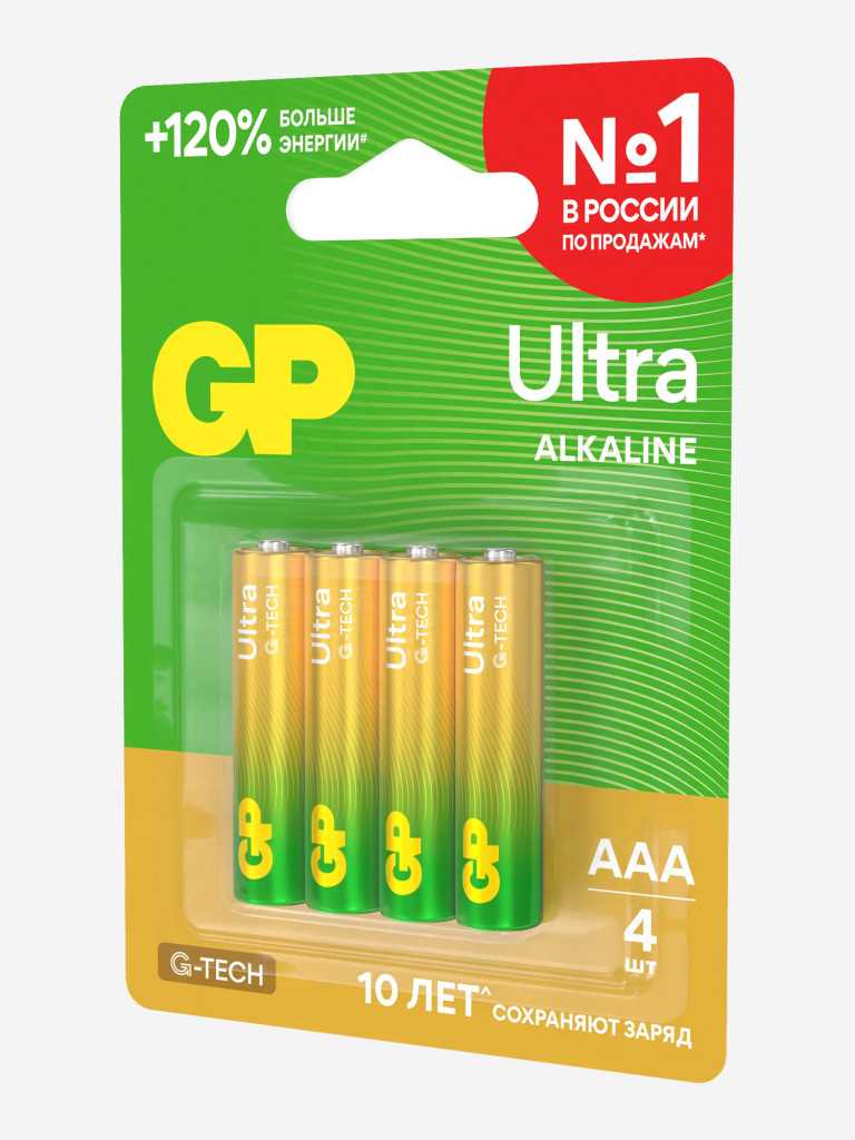 GP AAA G-tech шынашақтай сілтілі батареялары, 4 д. — фото №4