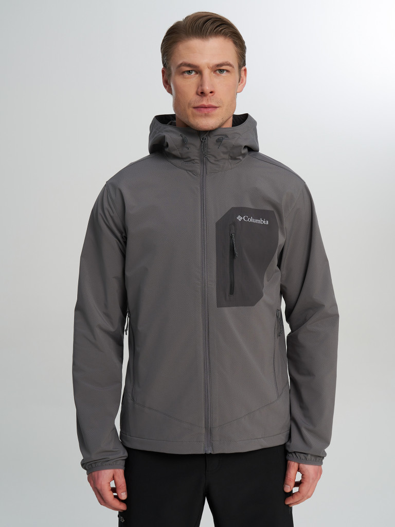 Ветровка мужская Columbia Tall Heights III Hooded Softshell — фото №2