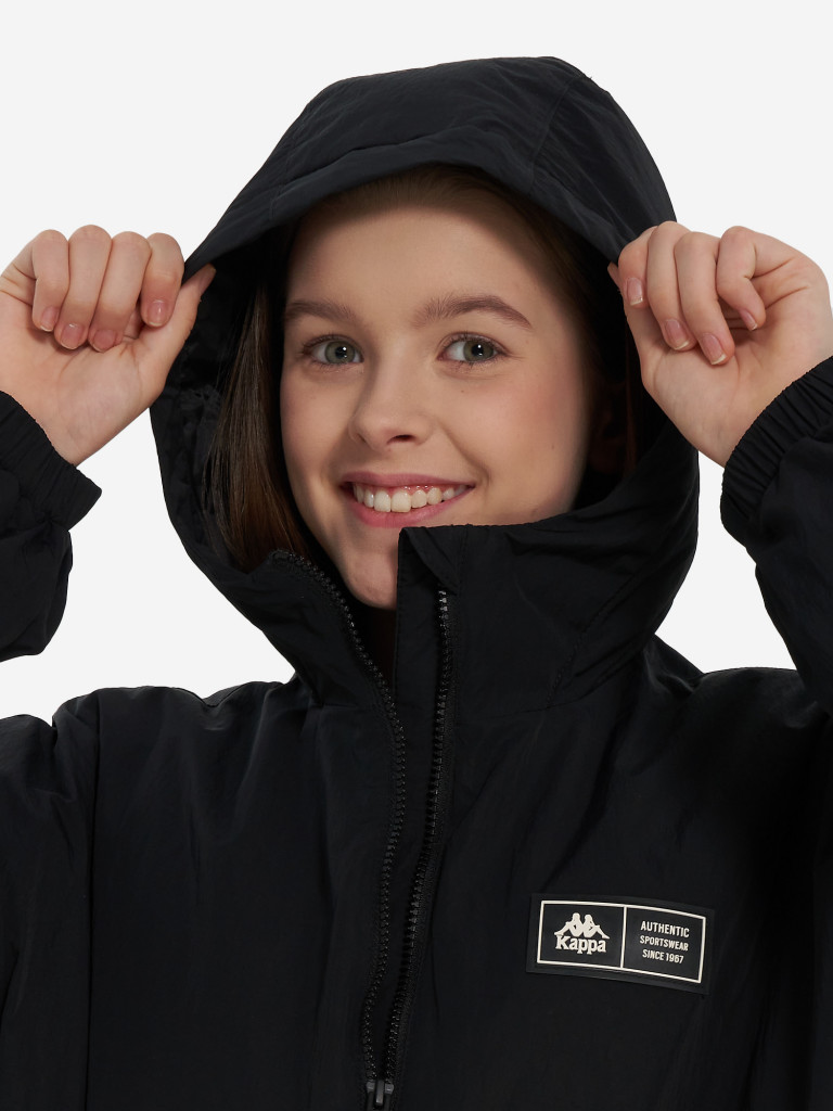 Куртка утепленная для девочек оверсайз Kappa — фото №6