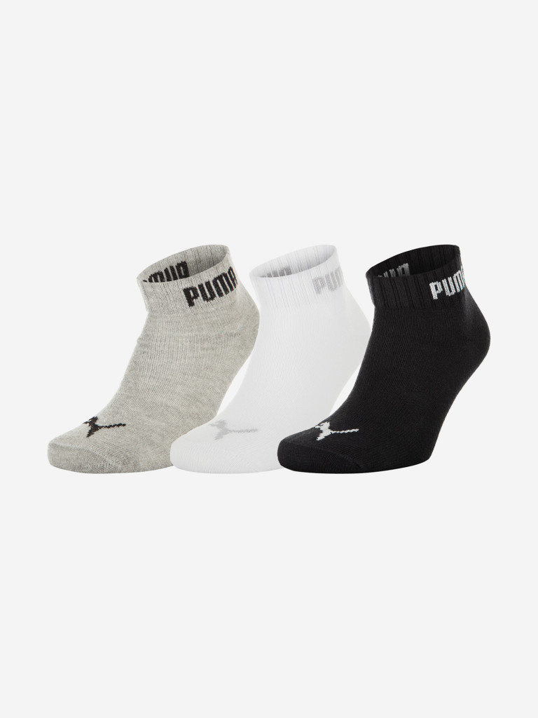 Носки PUMA Quarter-V, 3 пары