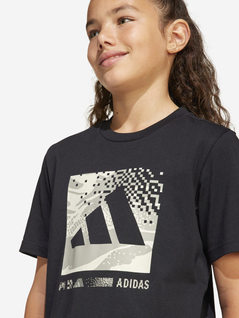 Футболка для мальчиков adidas Camo Logo — фото №5