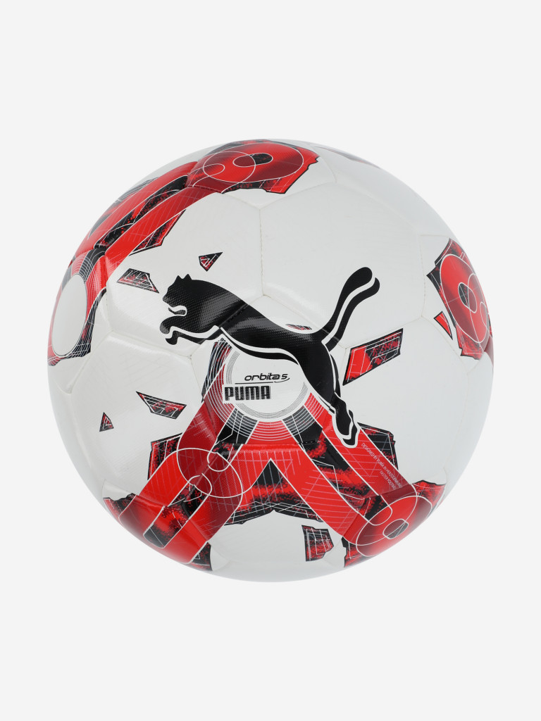 Мяч футбольный PUMA Orbita 5 Hyb белый/красный цвет — купить за 15990 ...