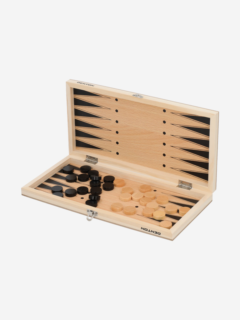 Настольная игра 3 в 1: шахматы, шашки, нарды Denton — фото №7