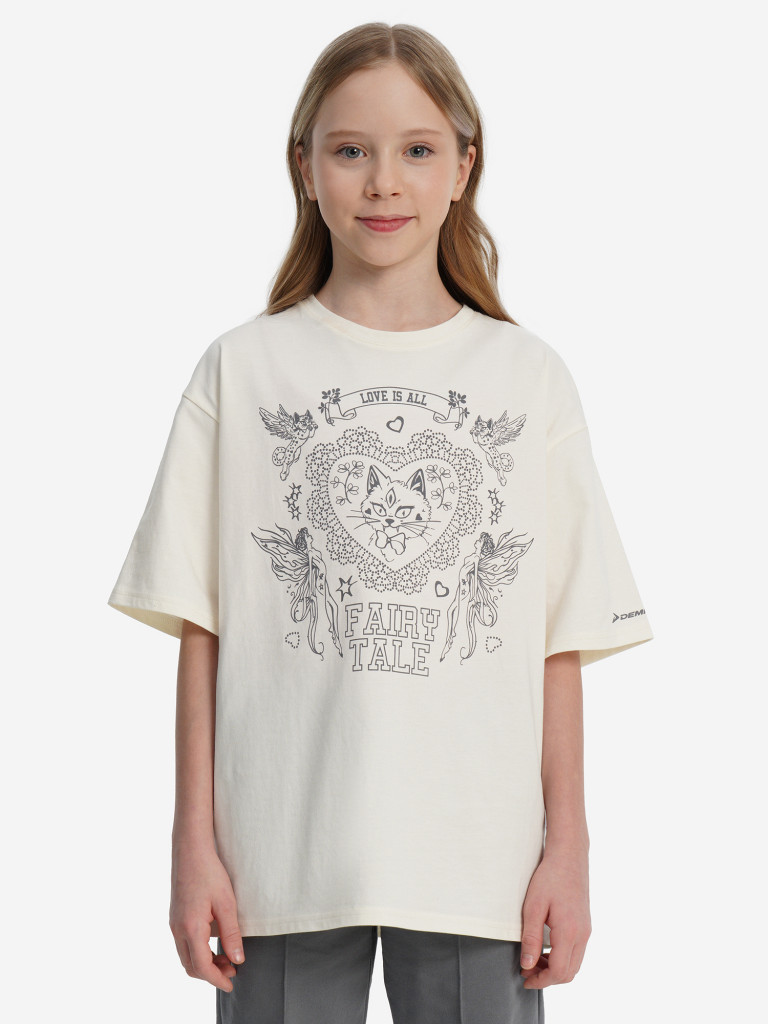 Футболка для девочек оверсайз Demix — фото №5