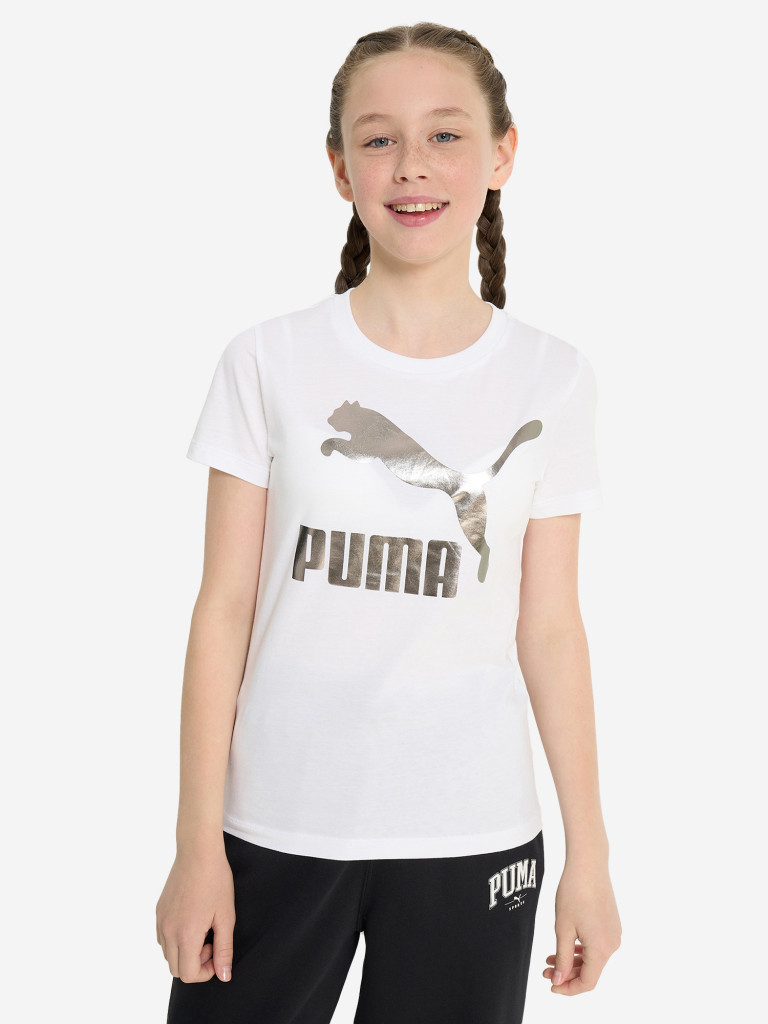 Футболка для девочек PUMA Classics Logo — фото №2