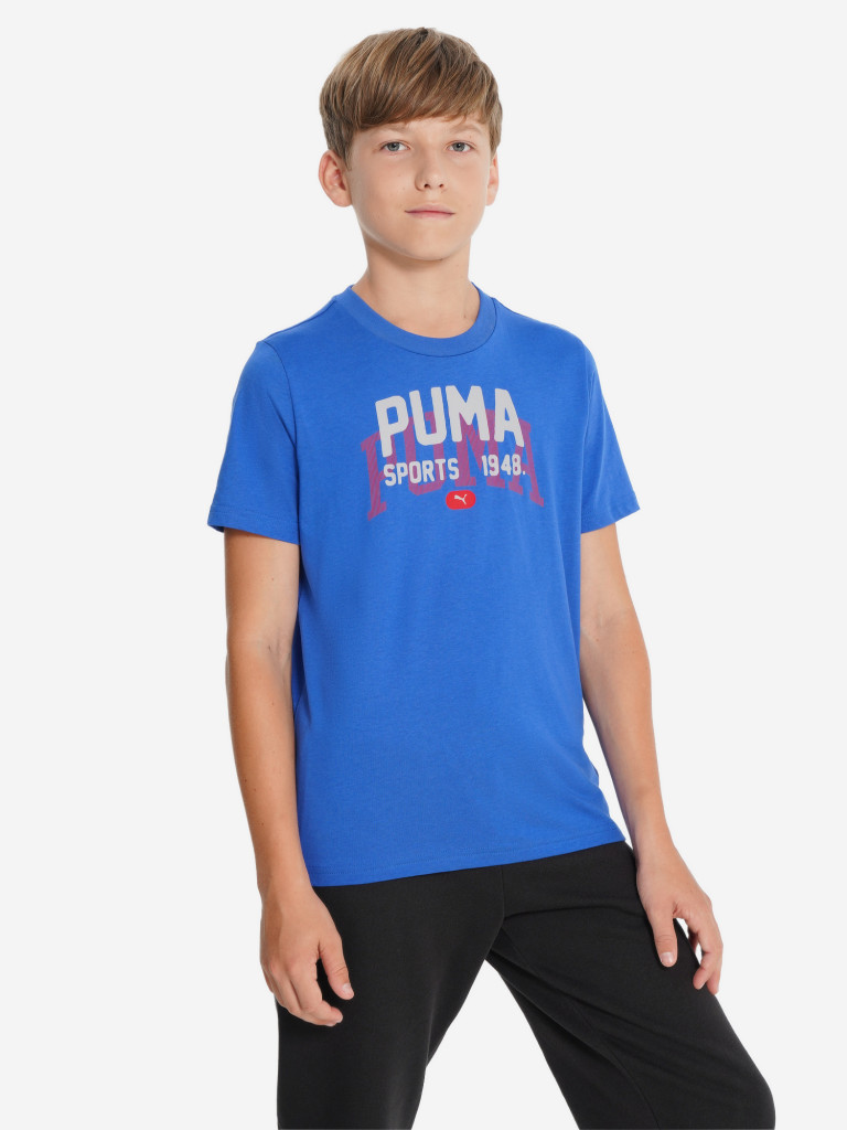 PUMA Graphics Varsity ұлдарға арналған футболкасы