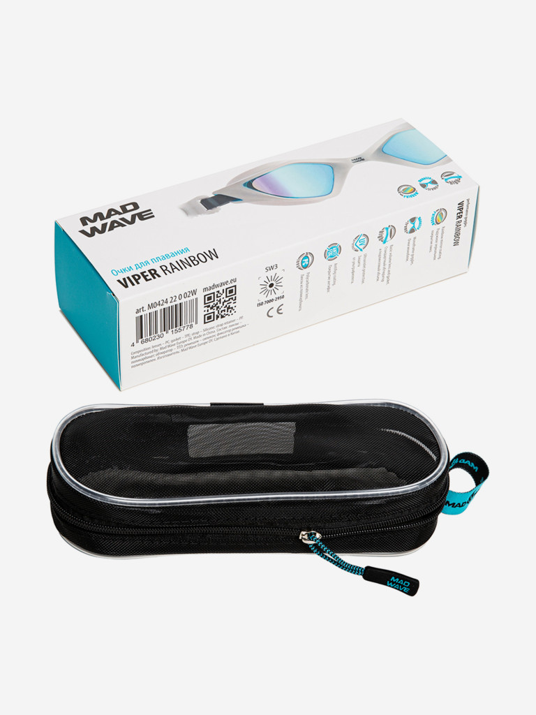 Очки для плавания Mad Wave Viper Rainbow — фото №4