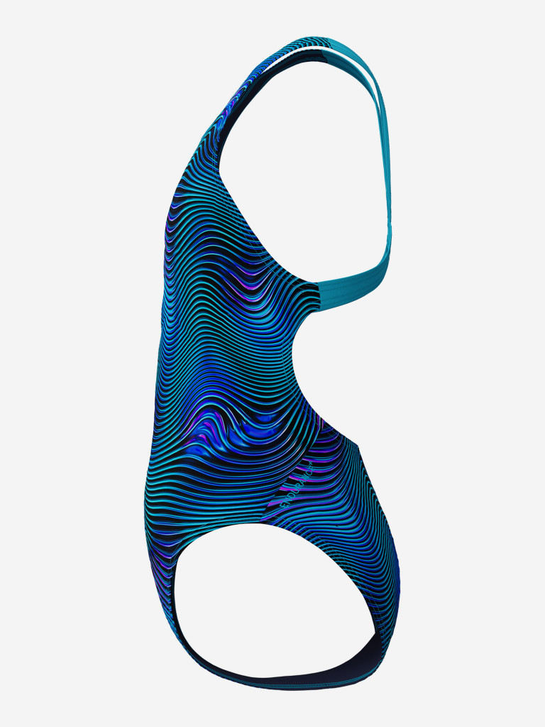 Купальник слитный для девочек Speedo Print Leaderback — фото №4