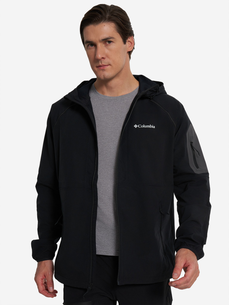 Куртка софтшелл мужская Columbia Tall Heights II Hooded Softshell — фото №6