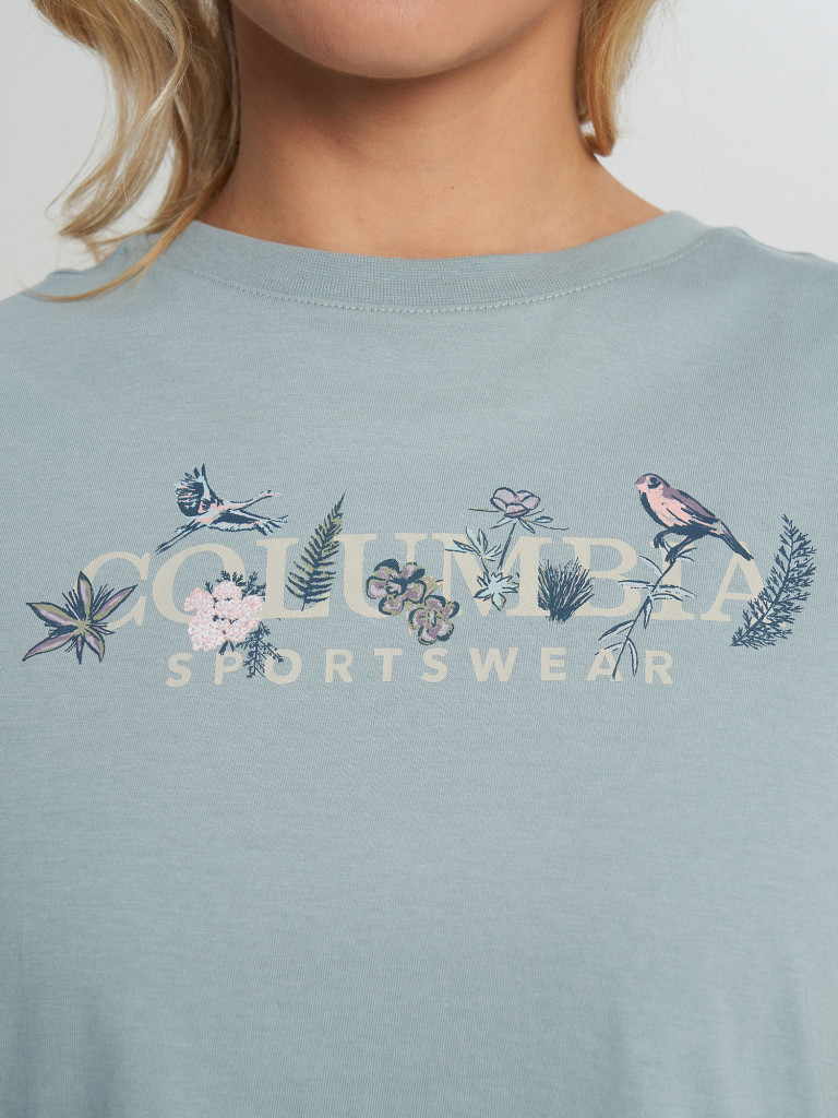 Columbia Rolling Bend Graphic Relaxed Crop SS әйелдер футболкасы — фото №6