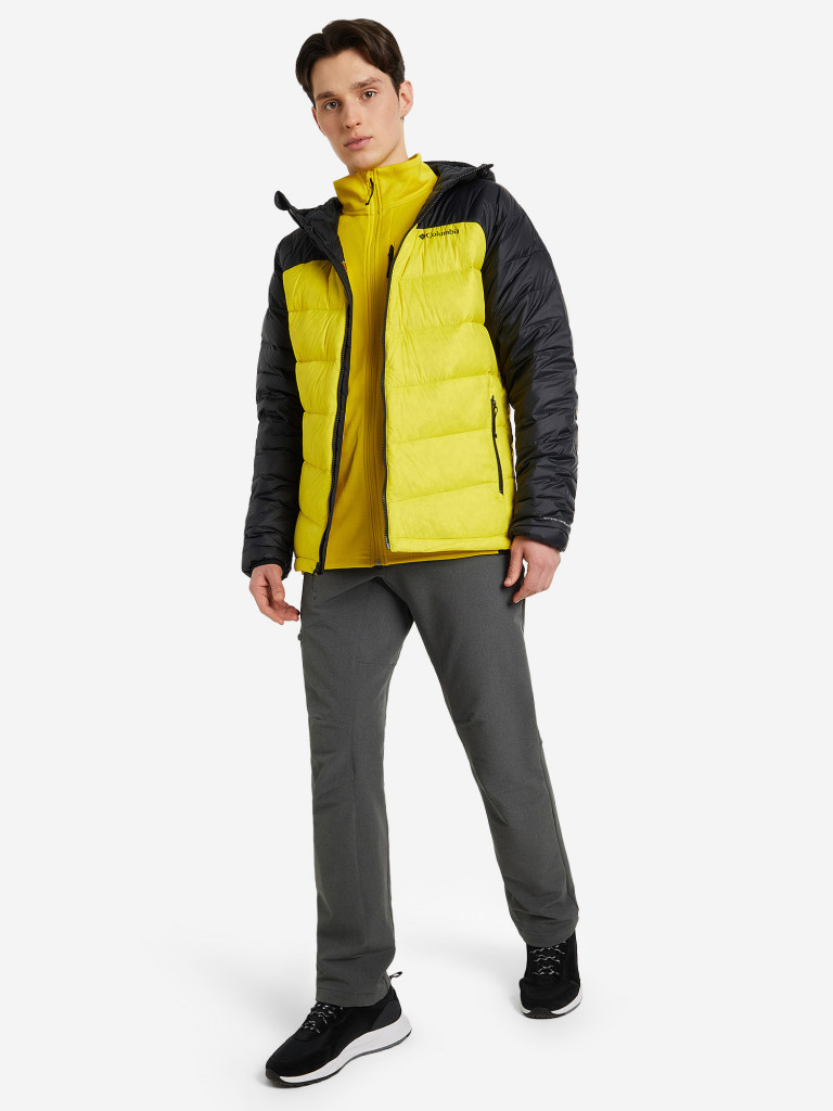 Пуховик мужской Columbia Centennial Creek II Down Hooded Jacket желтый