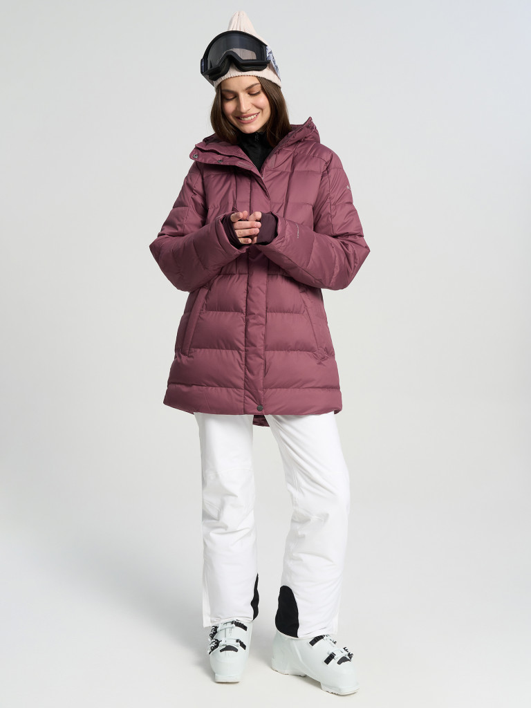 Columbia Snowside Peak Long Insulated Jacket жел өткізбейтін таушаңғы әйелдер курткасы — фото №4