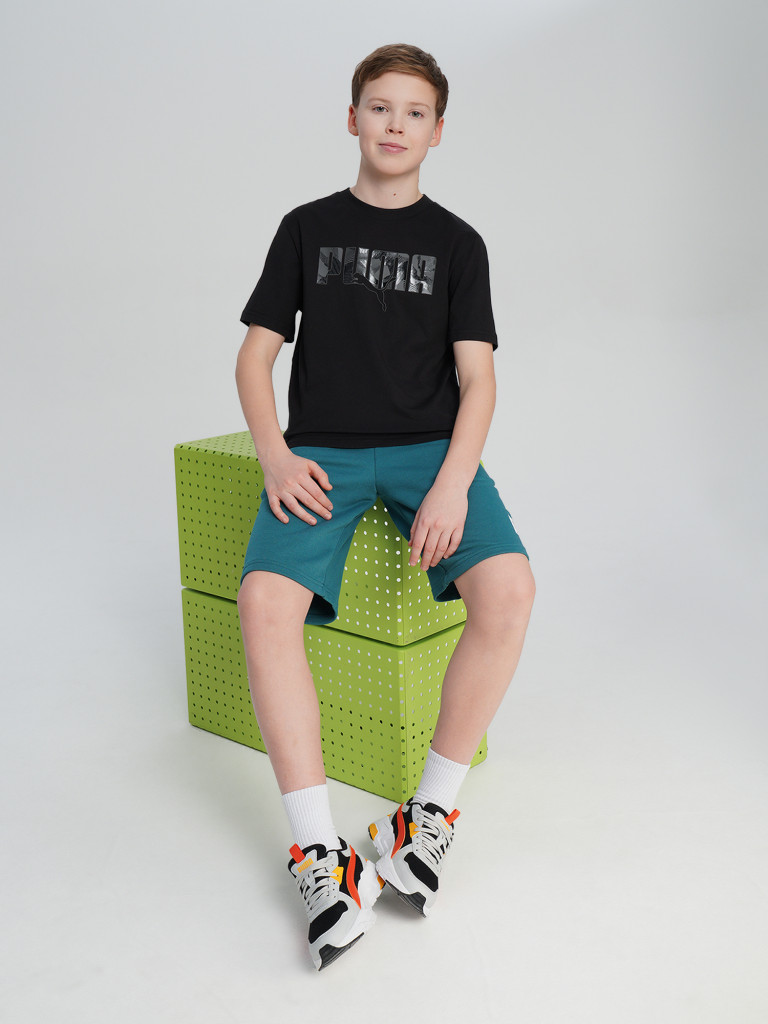 PUMA Ess Logo Lab Story 2 ұлдарға арналған футболкасы — фото №5