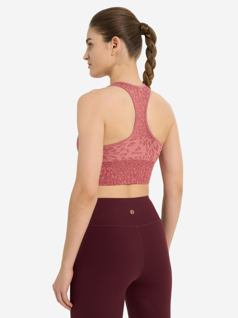 Топ бра спортивный Demix HighFlow Yoga Seamless Longline — фото №3