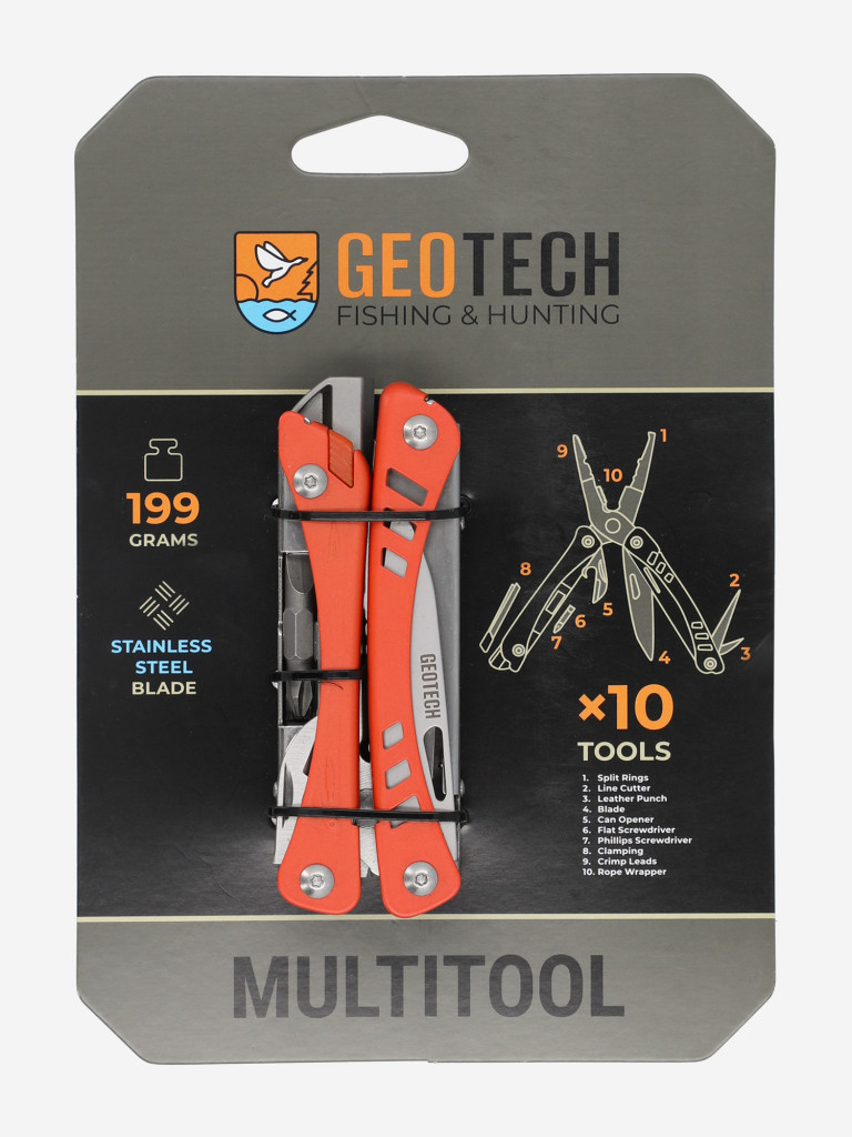 Мультитул рыболовный Geotech оранжевый цвет — купить за 9990 тг в ...