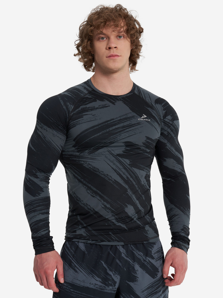Лонгслив мужской Demix ForceBlast Training GFX Mesh — фото №2