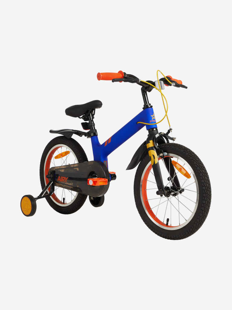 Велосипед детский Stern Airy Boy 16", 2022 синий/оранжевый цвет ...