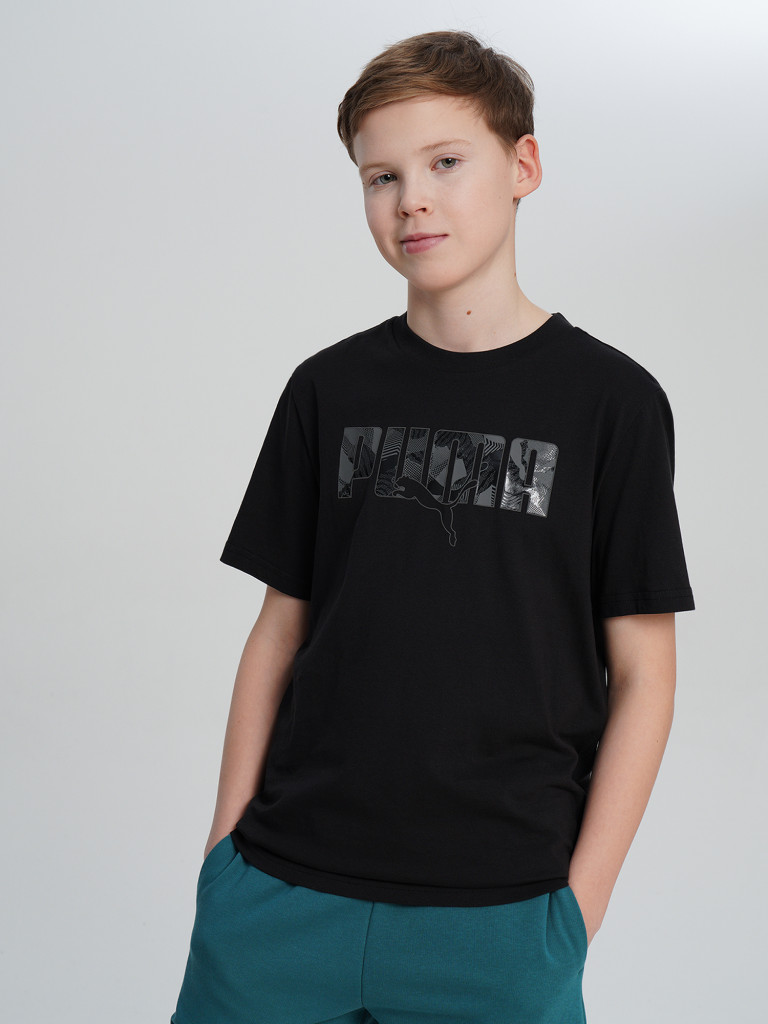 PUMA Ess Logo Lab Story 2 ұлдарға арналған футболкасы — фото №6