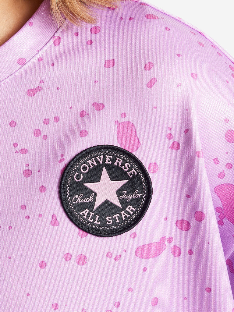 Футболка для девочек Converse Shine Print Boxy — фото №4