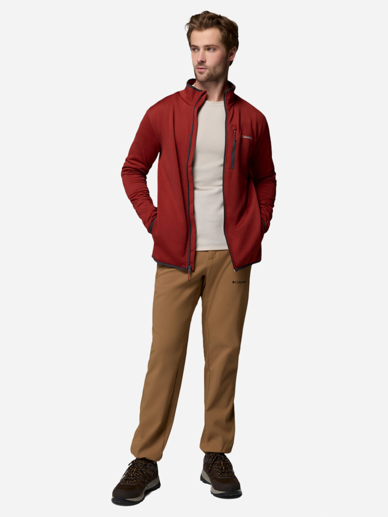 Columbia Essential Hike Grid Fleece Full Zip ерлер флис жемпірі — фото №4