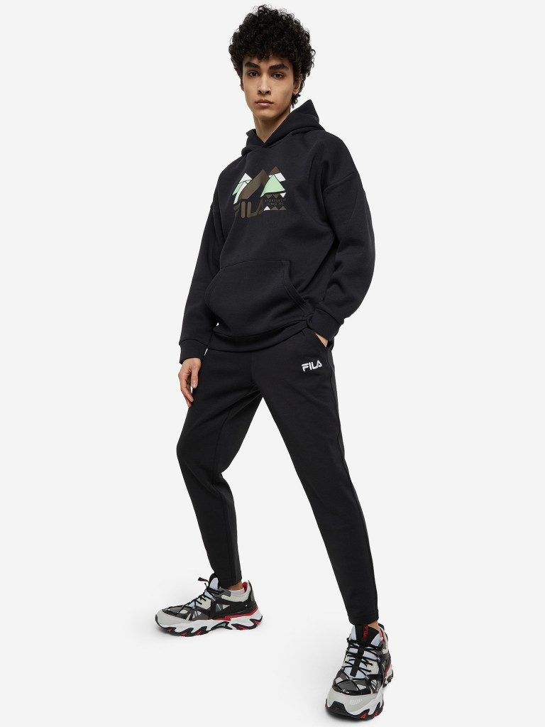 Брюки мужские FILA Essentials чёрный цвет — купить за 5990 тг со ...