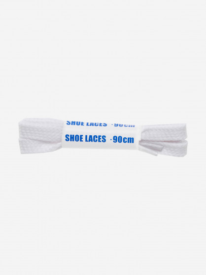 Шнурки белые плоские Woly Sport, 90 см