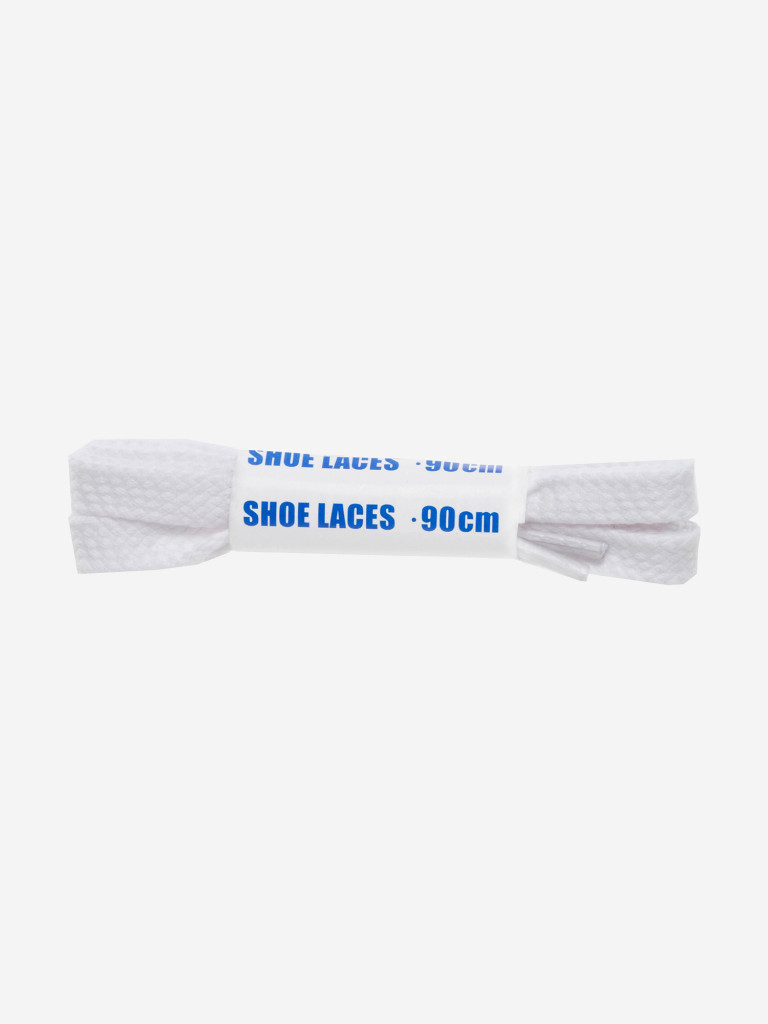 Шнурки белые плоские Woly Sport, 90 см