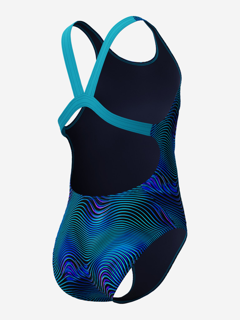 Купальник слитный для девочек Speedo Print Leaderback — фото №6
