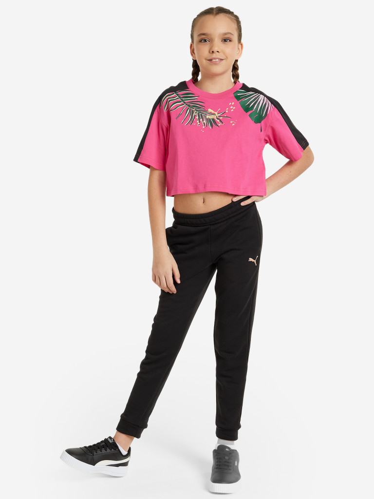 Футболка для девочек PUMA T7 Vacay Queen Graphic — фото №3