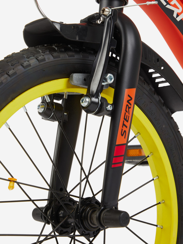 Велосипед для мальчиков Stern Robot 16 16", 2022 оранжевый/черный цвет ...