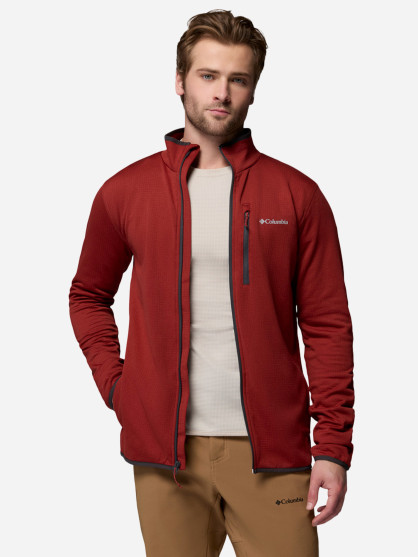 Джемпер флисовый мужской Columbia Essential Hike Grid Fleece Full Zip
