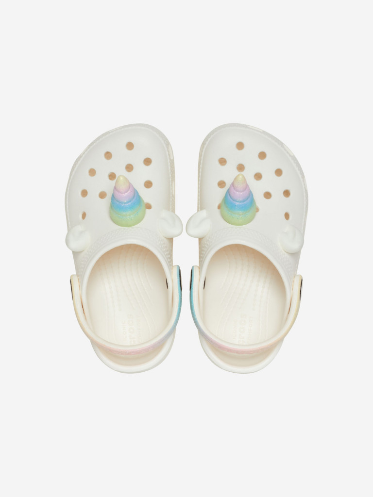 Сабо для девочек Crocs Classic Iam Rainbow Unicorncgt — фото №4