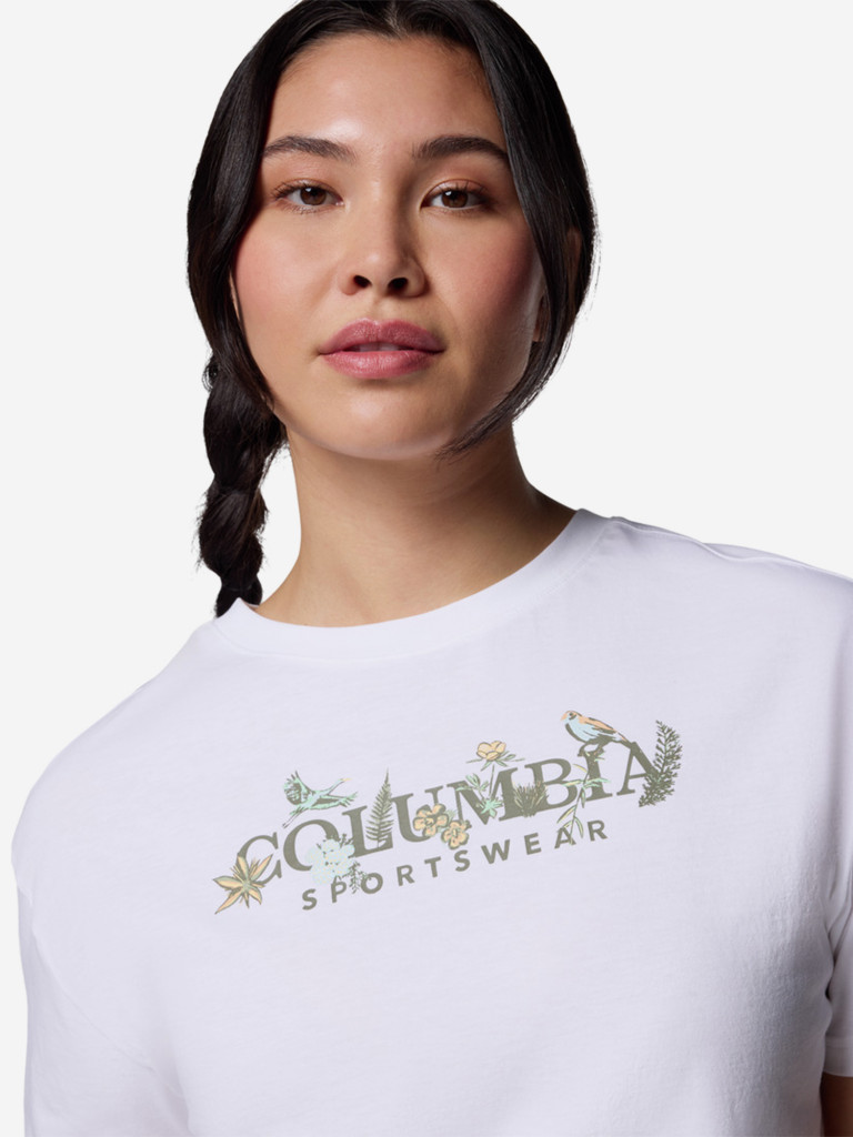 Columbia Rolling Bend Graphic Relaxed Crop Ss әйелдер футболкасы — фото №5