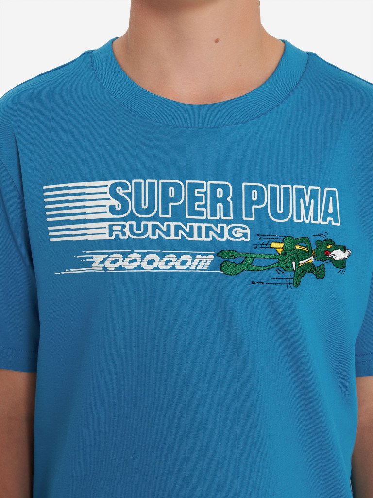 PUMA Super Graphic ұлдарға арналған футболкасы — фото №7