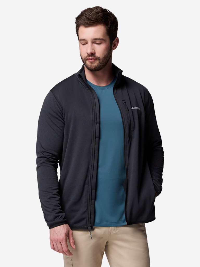 Columbia Essential Hike Grid Fleece Full Zip ерлер қалың жемпірі