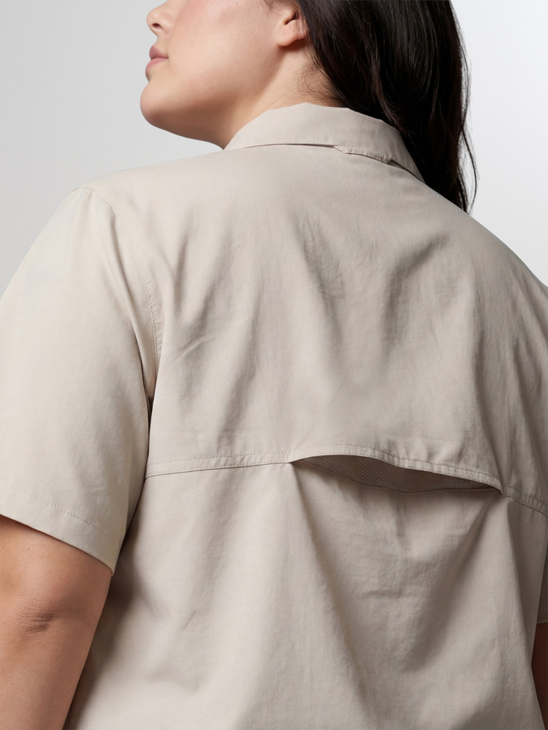 Рубашка с коротким рукавом женская Columbia Brea Falls Woven SS, Plus Size — фото №7