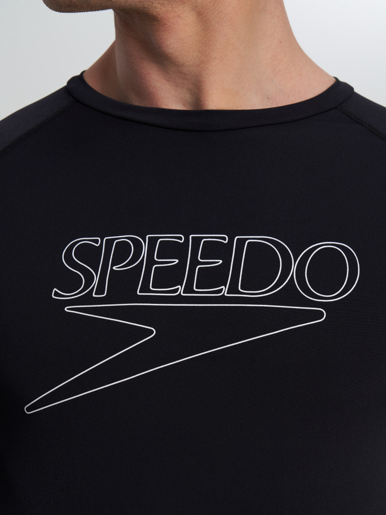 Speedo Logo Rash Guard ерлер рашгарды — фото №4