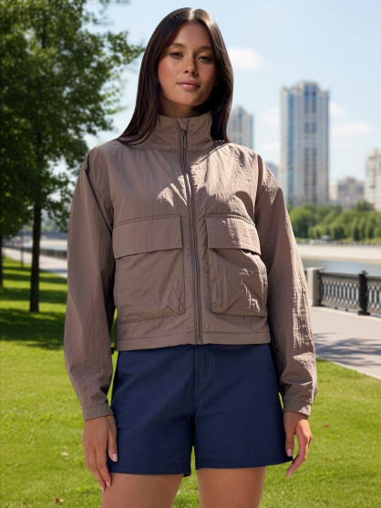Columbia Paracutie Cropped Cargo Windbreaker әйелдер жұқа курткасы