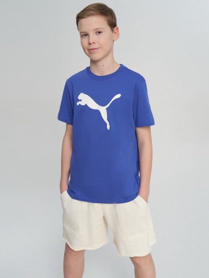 PUMA Ess Cat Logo ұлдарға арналған футболкасы