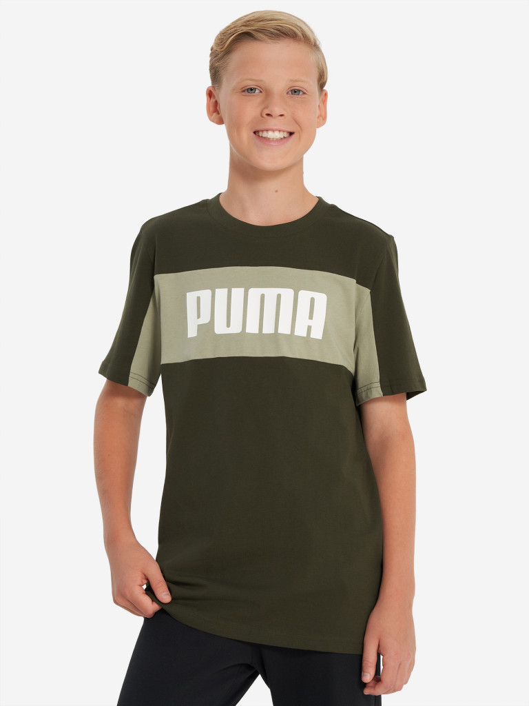 PUMA Ess Block ұлдарға арналған футболкасы