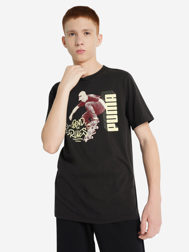 PUMA Mid90 S Graphic ұлдарға арналған футболкасы