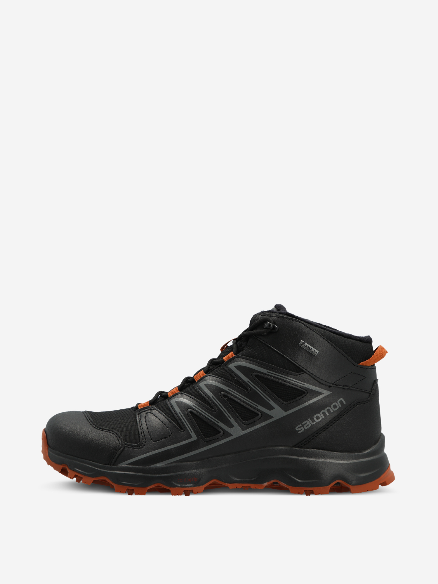 Ботинки утепленные мужские Salomon Cruzano 3 Mid GTX черный/оранжевый ...