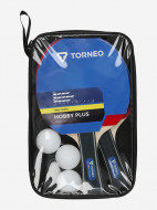 Набор для настольного тенниса Torneo Hobby Plus: 2 ракетки, 3 мяча — фото №8