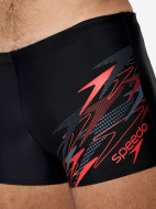 Плавки-шорты мужские Speedo Medley Logo Aquashort Blk/Red — фото №4